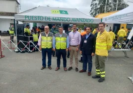 La Junta realiza un simulacro de incendio forestal en Niebla con la participación de 80 personas