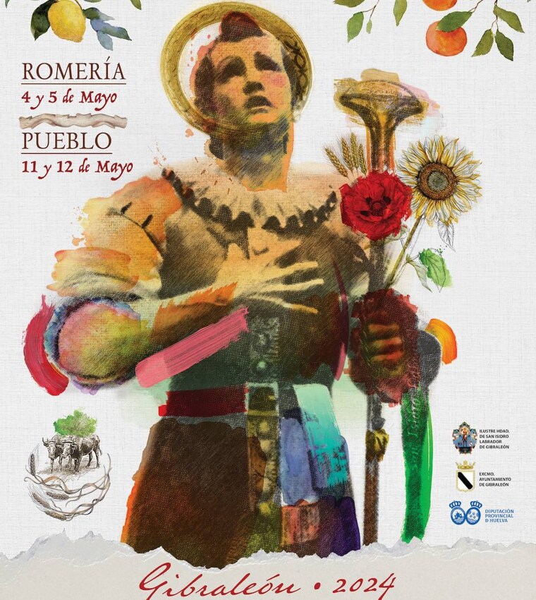 Cartel de la romería y fiestas de San Isidro