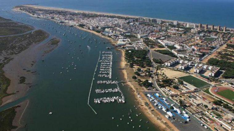 Vista área de Punta Umbría