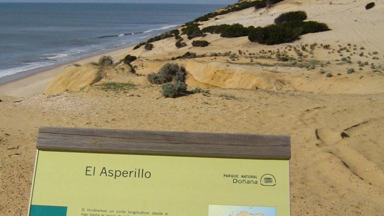 Vistas de la playa al llegar al final del sendero