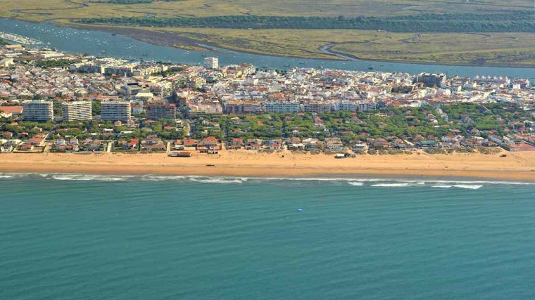 La playa urbana de Punta Umbría