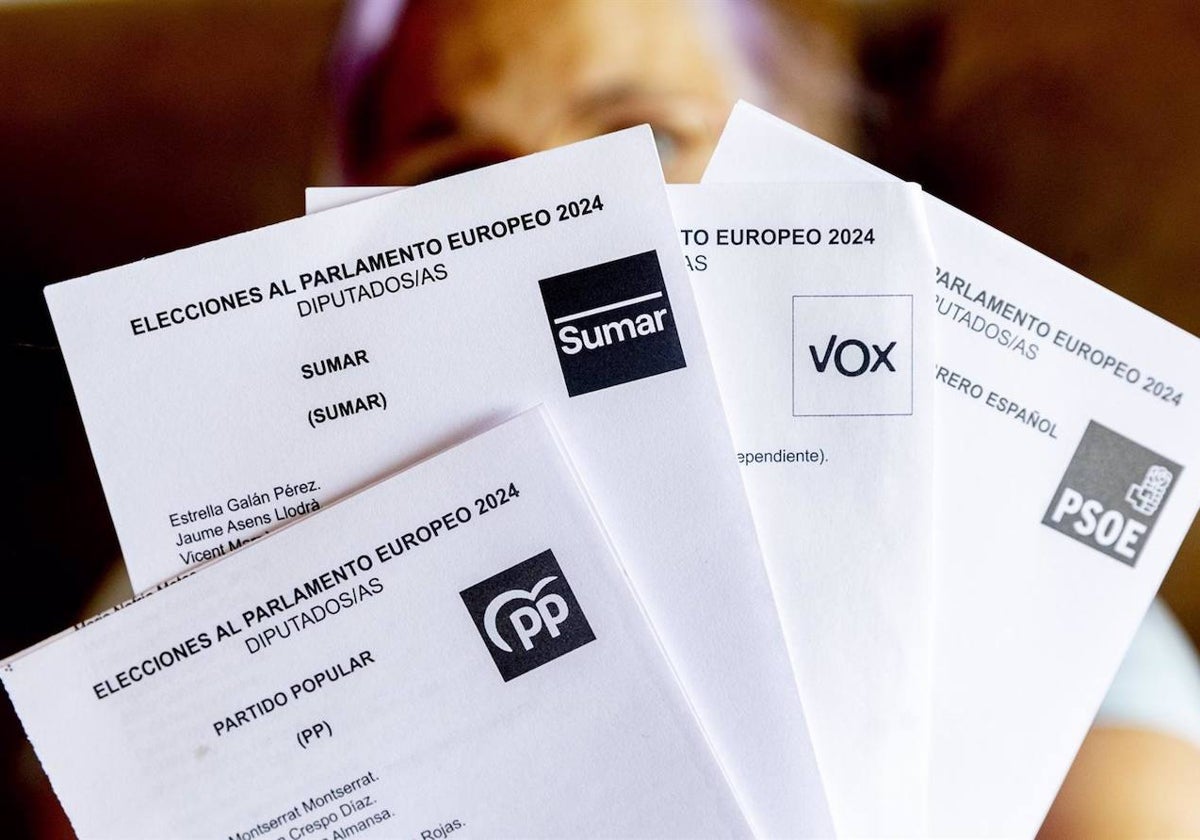 Papeletas electorales para el este 9J