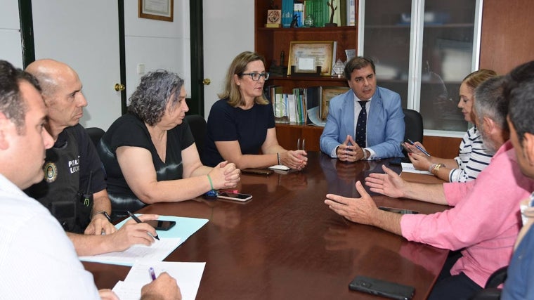 Reunión de coordinación pra la celebración de la Noche de San Juan en Punta Umbría