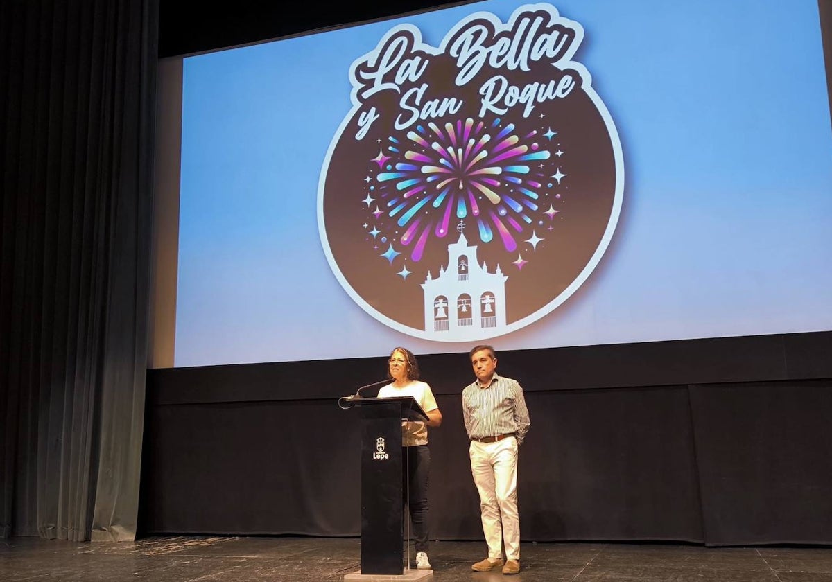 Mariana Otero y José Manuel Cortés han presentado las fiestas de La Bella y San Roque en Lepe