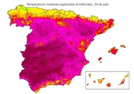 Un pueblo de Huelva  registró la temperatura más alta de toda España no sólo este miércoles, sino en lo que va de año