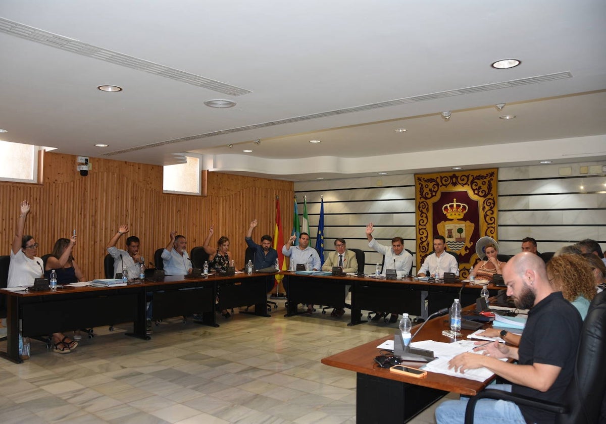 Imagen del pleno de Punta Umbría celebrado este 31 de julio
