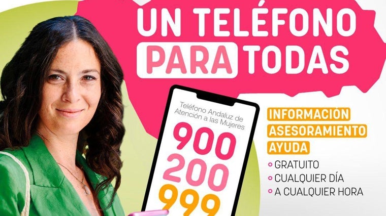 Seis de cada diez llamadas al teléfono de atención a las mujeres de la Junta está relacionada con la violencia de género