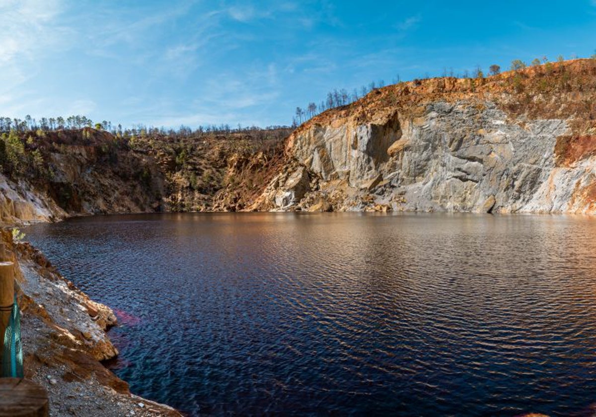 Paisaje de la Mina Peña del Hierro, en la provincia de Huelva