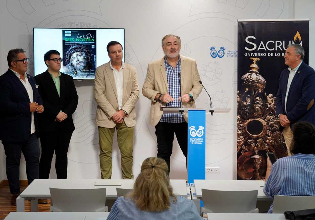 Presentación del Salón Internacional de Patrimonio Sacro, Sacrum Expo 2024, en la Diputación de Huelva.