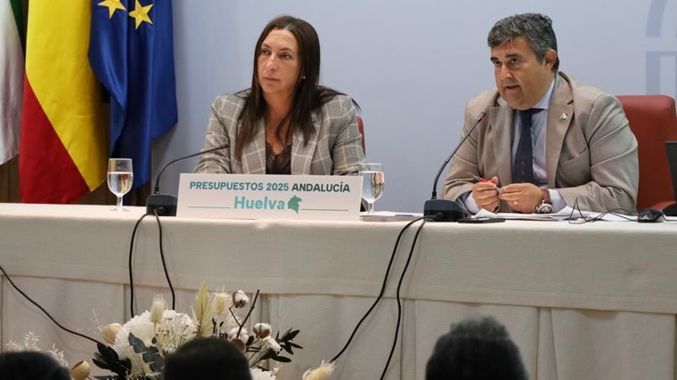 José Manuel Correa ha presentado los presupuestos provincializados para Huelva acompañado de Loles López