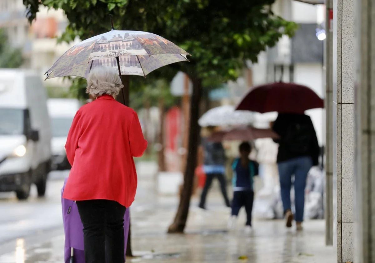 Lluvia en Huelva