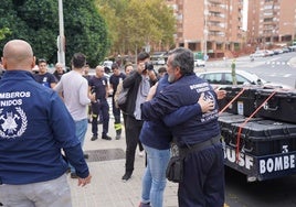 Efectivos en Huelva de BUSF parten hacia Valencia
