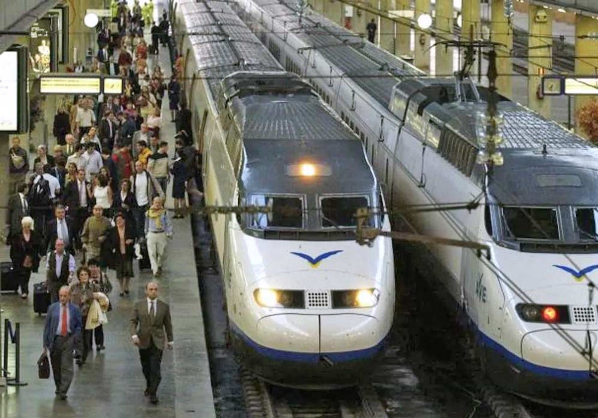 Trenes AVE en Santa Justa, Sevilla