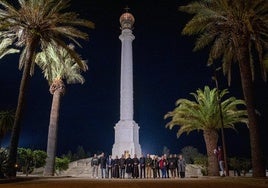 El Monumento IV Centenario de La Rábida estrena iluminación
