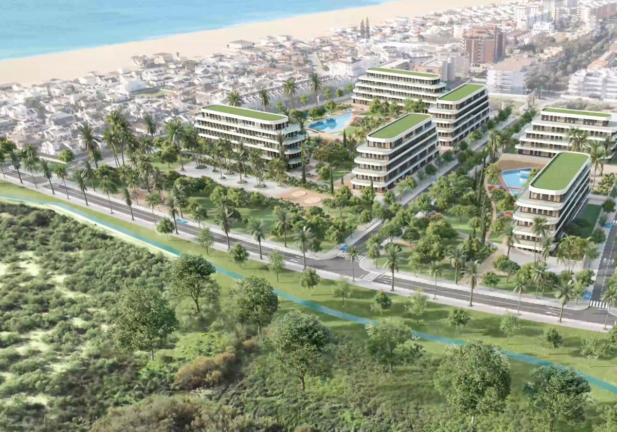 Recreación del proyecto residencial GS Atlántico en La Antilla