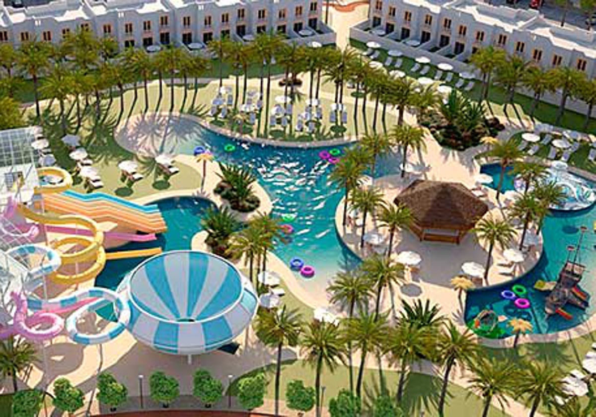 Piscinas del nuevo hotel On City Resort, en Matalascañas