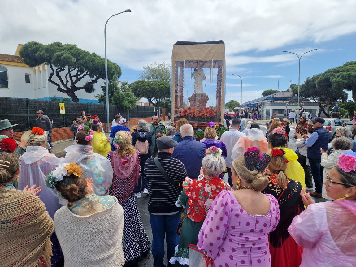 El inicio de la Romería de Mazagón, en imágenes