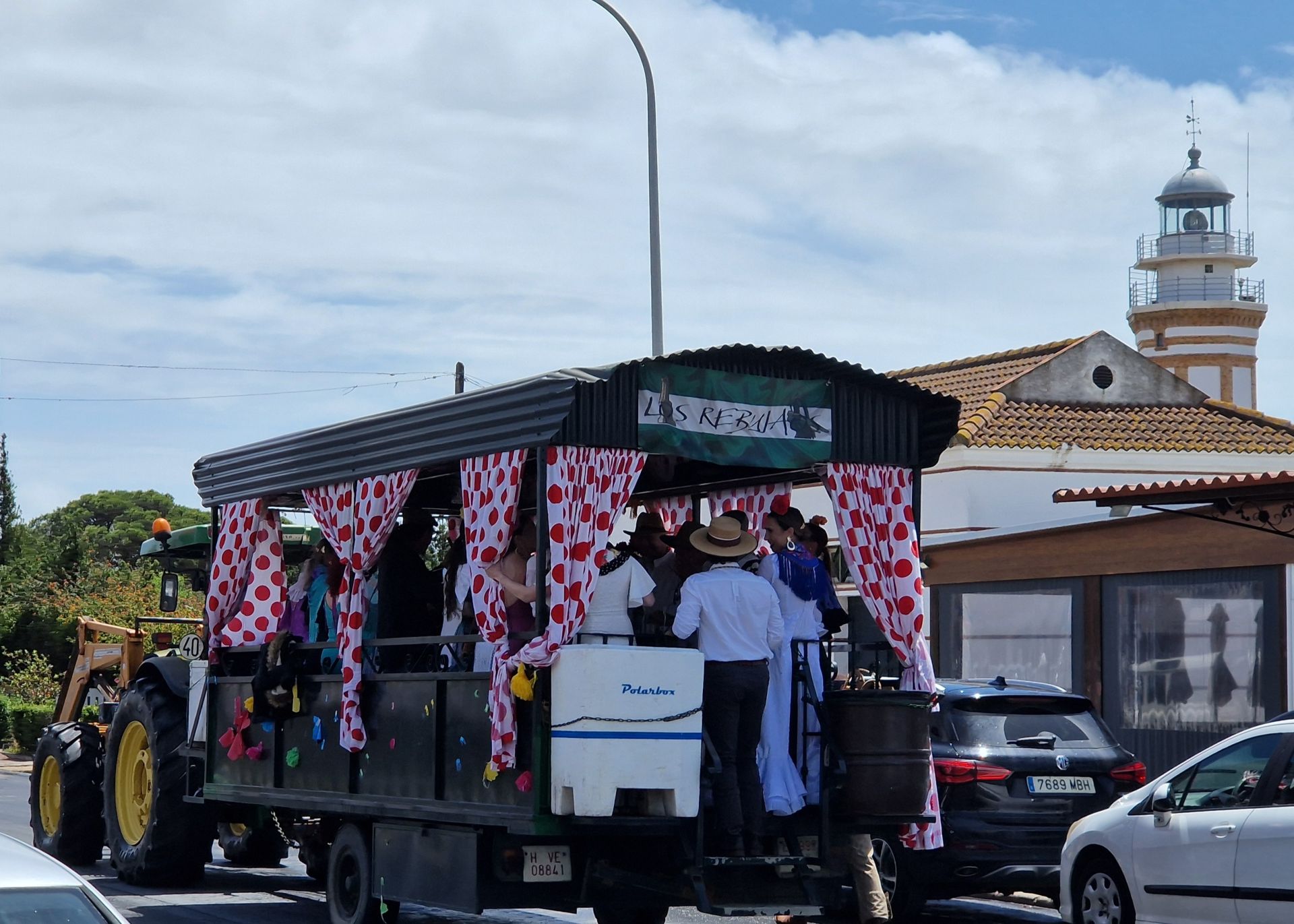 El inicio de la Romería de Mazagón, en imágenes