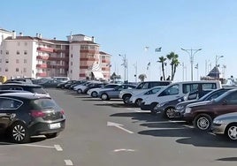 Aparcamiento en Matalascañas