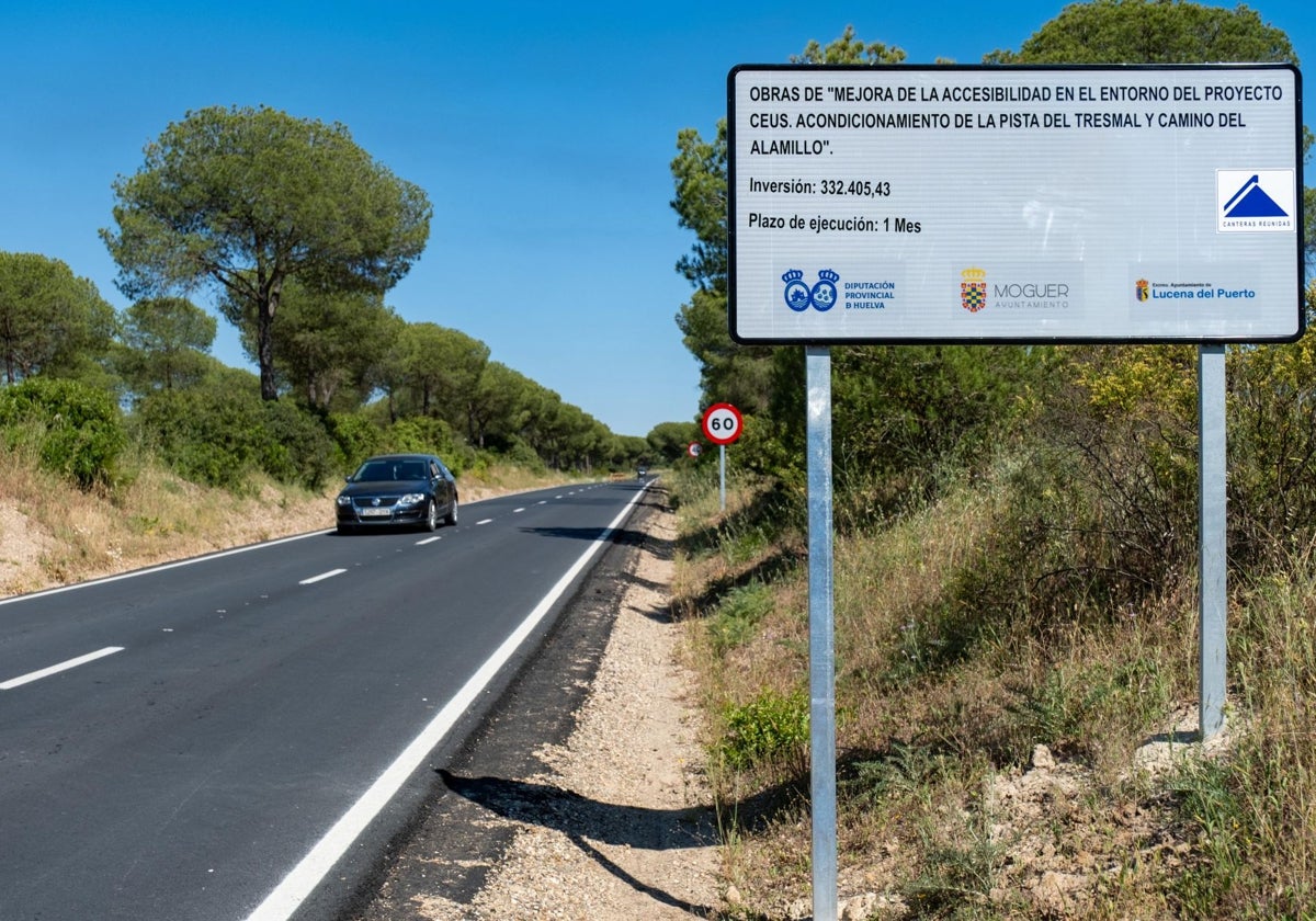 La carretera de acceso al CEUS, ya en servicio
