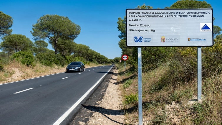 La Diputación de Huelva pone en servicio la carretera de acceso al CEUS