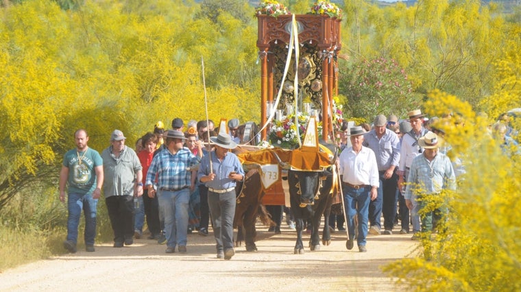 Los romeros llegando al paraje de Lavapiés