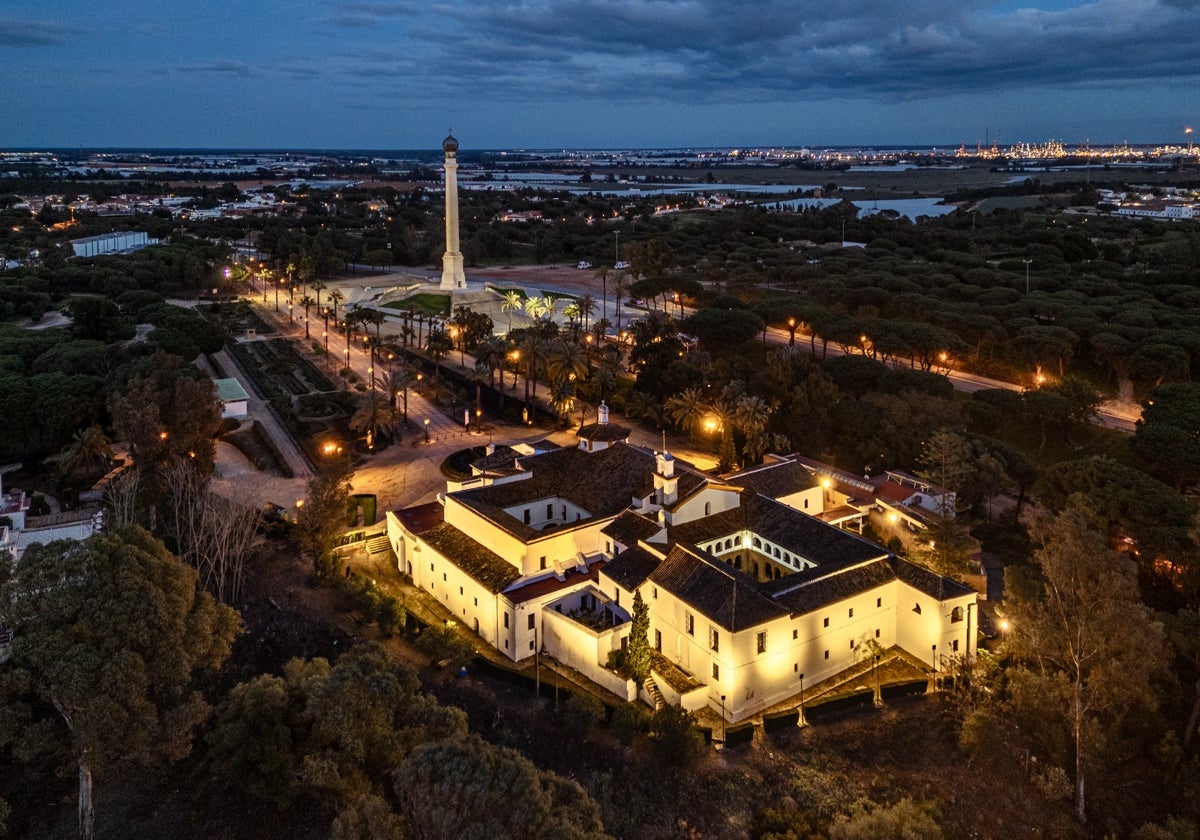 Panorámica aérea de La Rábida