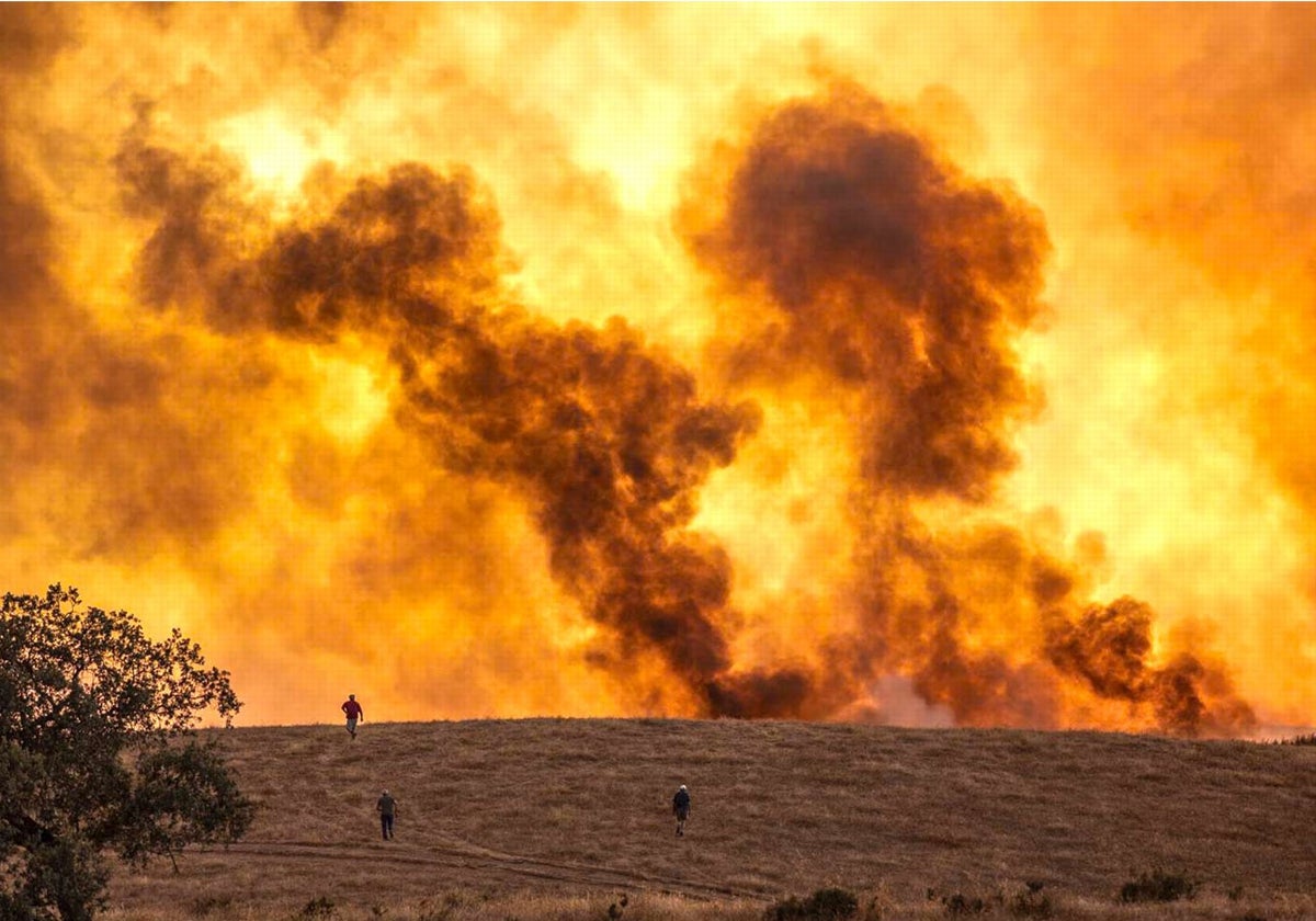 Incendio de Almonaster la Real de 2020