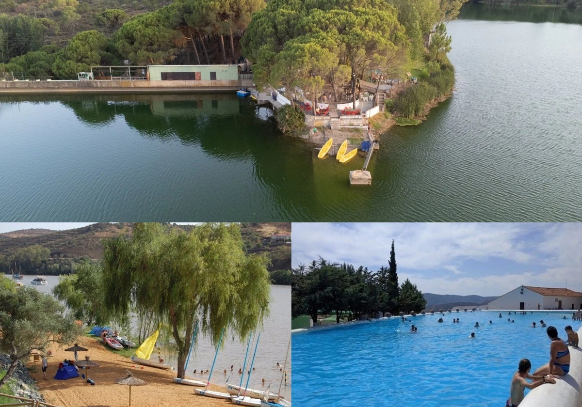 Tres lugares para disfrutar de un baño refrescante en verano en el interior de la provincia de Huelva