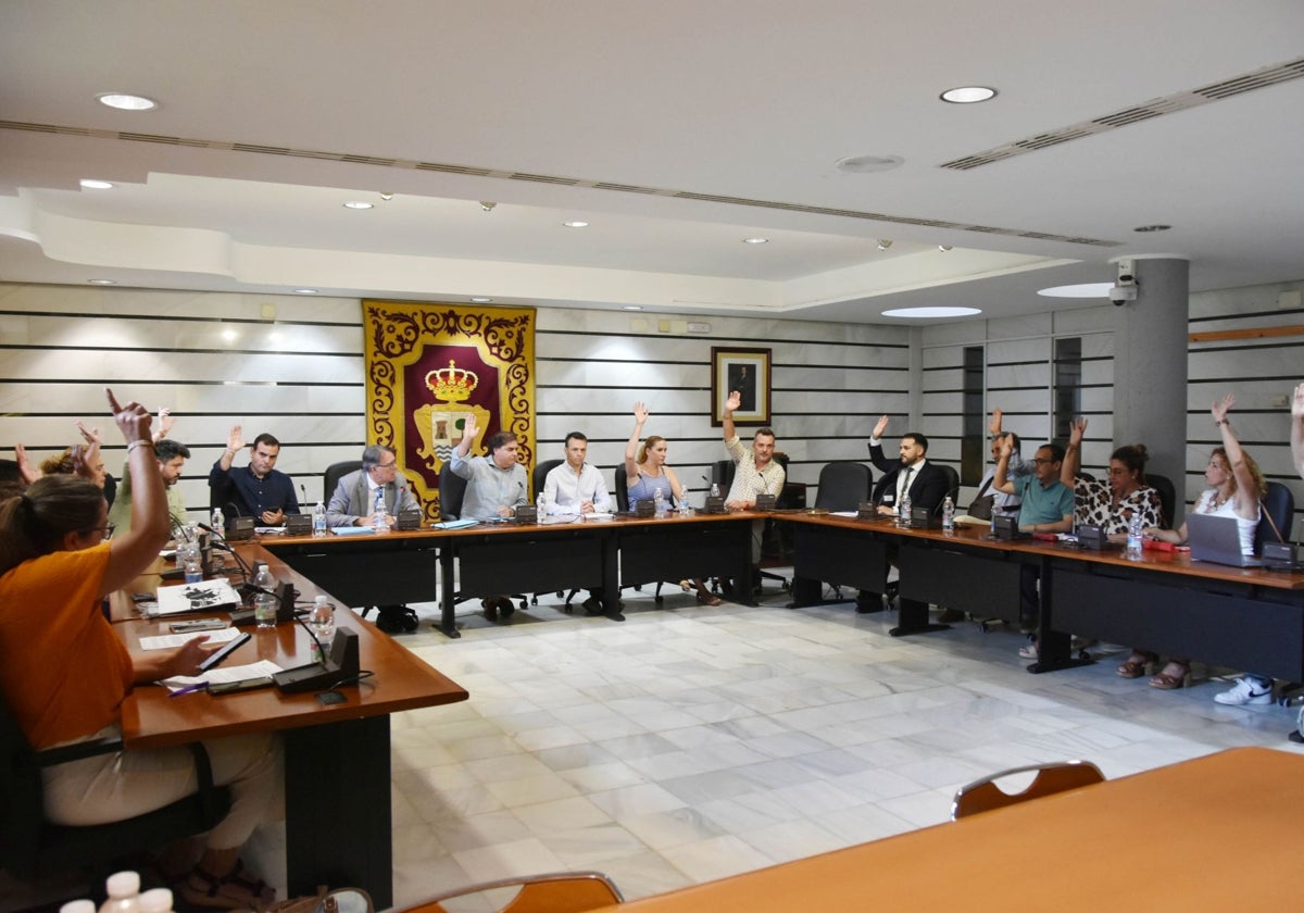 Imagen del pleno del Ayuntamiento de Punta Umbría, este viernes