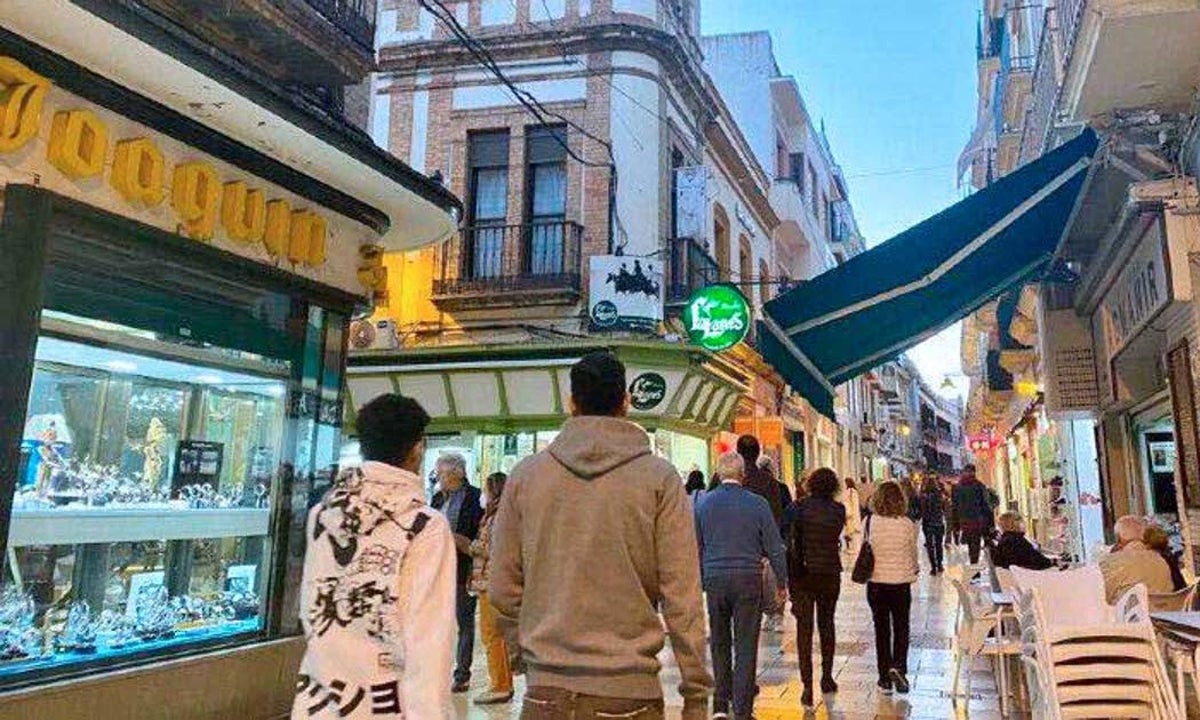Calle comercial de la capital