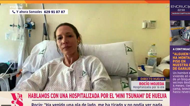 Imagen de Rocío durante su intervención en Antena 3