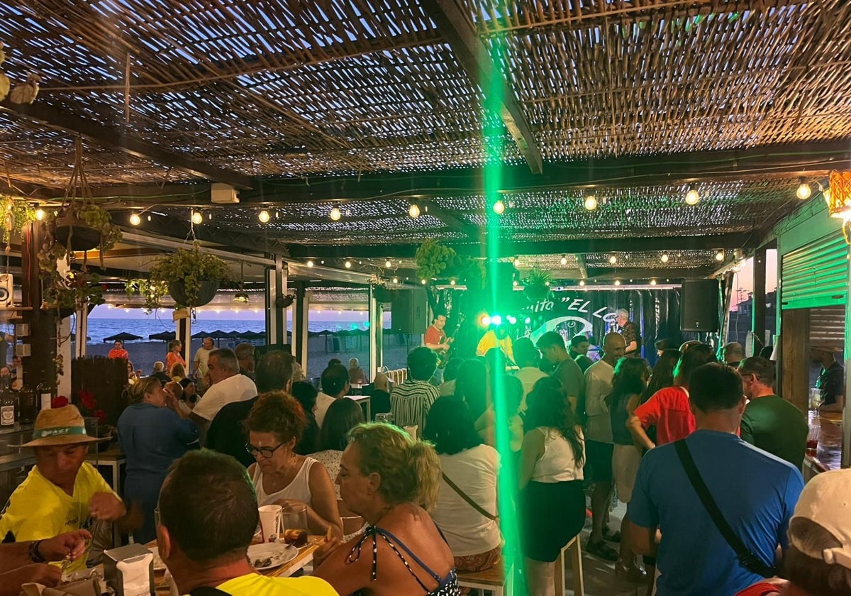 Concierto en el chiringuito El Loro de Punta Umbría el pasado 7 de julio