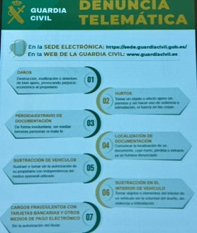 Imagen secundaria 2 - La Guardia Civil implanta en Huelva un sistema de denuncia telemática sin ratificación presencial