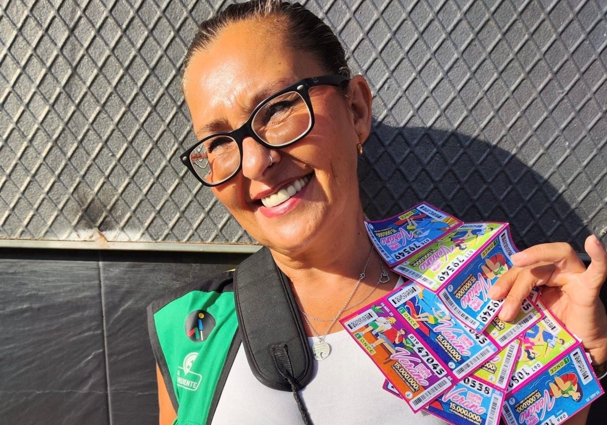 Cinta Márquez, vendedora de la ONCE que ha repartido 350.000 euros en Isla Cristina