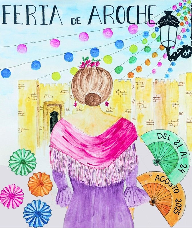 Cartel de la Feria de Aroche 2025