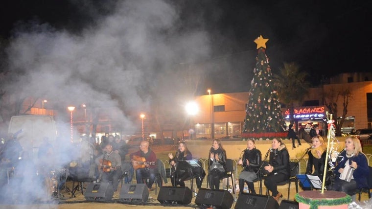 Una de las zambombas de la pasada Navidad en Punta Umbría