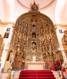 Imagen secundaria 2 - Higuera de la Sierra: Iglesia parroquial San Sebastián Mártir y santuario de la Virgen del Prado