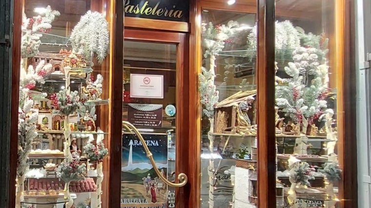 El escaparate navideño del establecimiento
