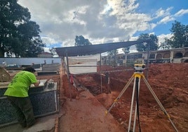 Fosas en el cementerio de Minas de Riotinto