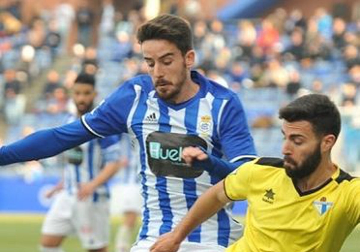 Rafa de Vicente durante un encuentro en su etapa en el Recre