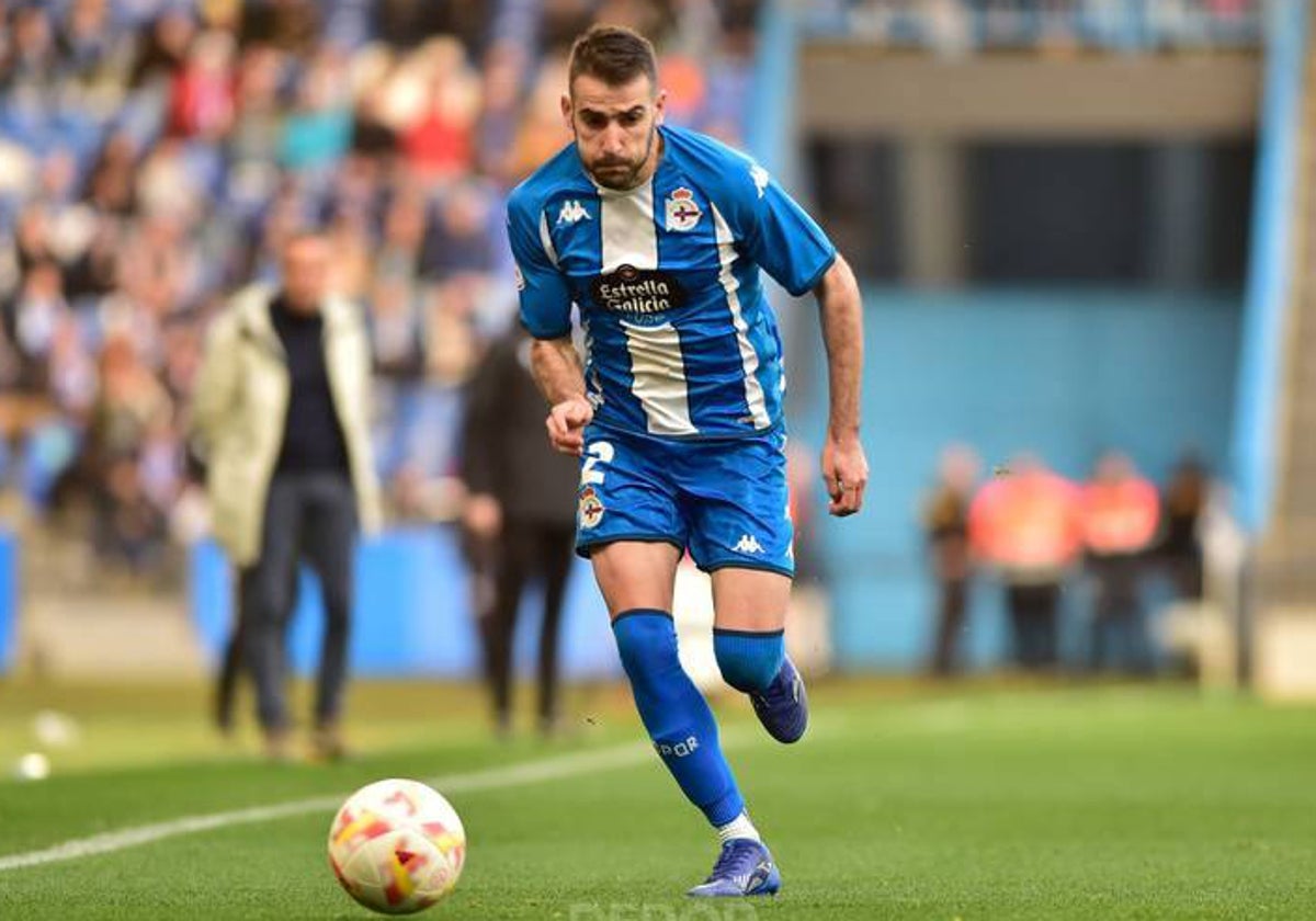 Antoñito en un partido de la pasada temporada liguera