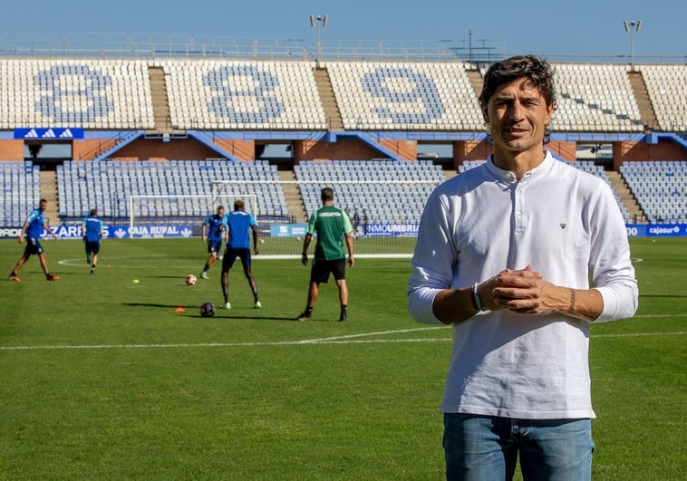 El presidente del Recreativo de Huelva, Jesús Vázquez, en el Nuevo Colombino
