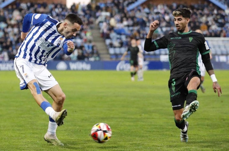 Iago Díaz fue de los jugadores más destacados del conjunto albiazul ante el blanquiverde