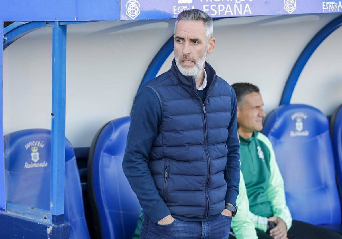 Abel Gómez, entrenador del Recreativo de Huelva
