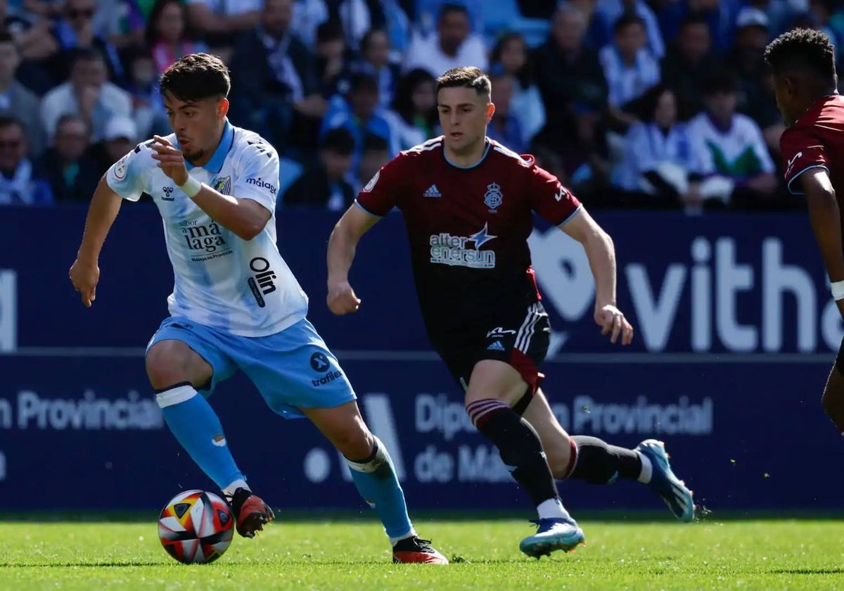 A David del Pozo le anularon un gol frente al Málaga por estar en fuera de juego