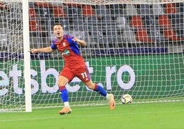 Nacho Heras ya lleva más goles en dos partidos con el Steaua de Bucarest que en 46 con la Balompédica Linense y el Recreativo