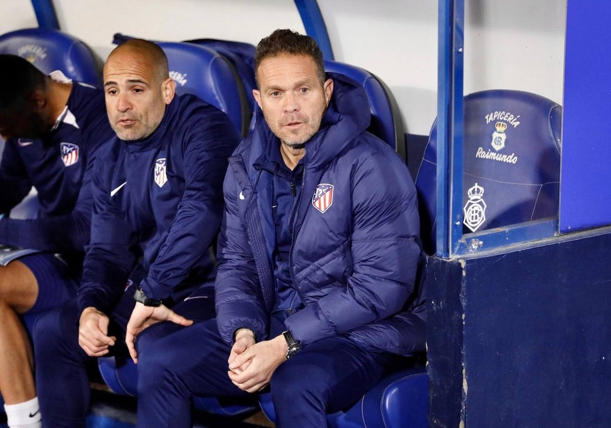 Luis García Tevenet, en el banquillo del Nuevo Colombino