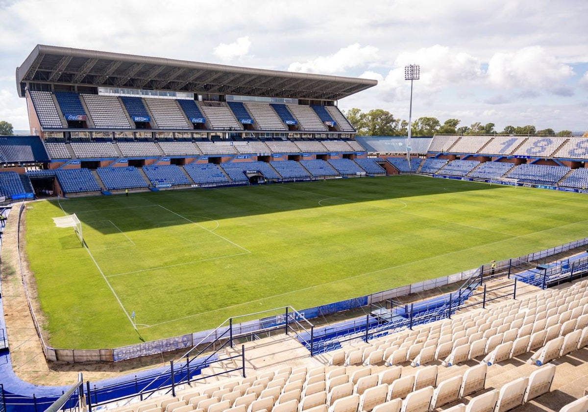 El estadio Nuevo Colombino será el escenario del duelo entre el Recre y el Mérida