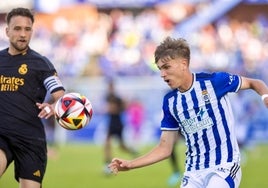 De la Rosa: «Lo de Rubén Gálvez ha sido increíble. Ha sacado unas manos brutales, como siempre»